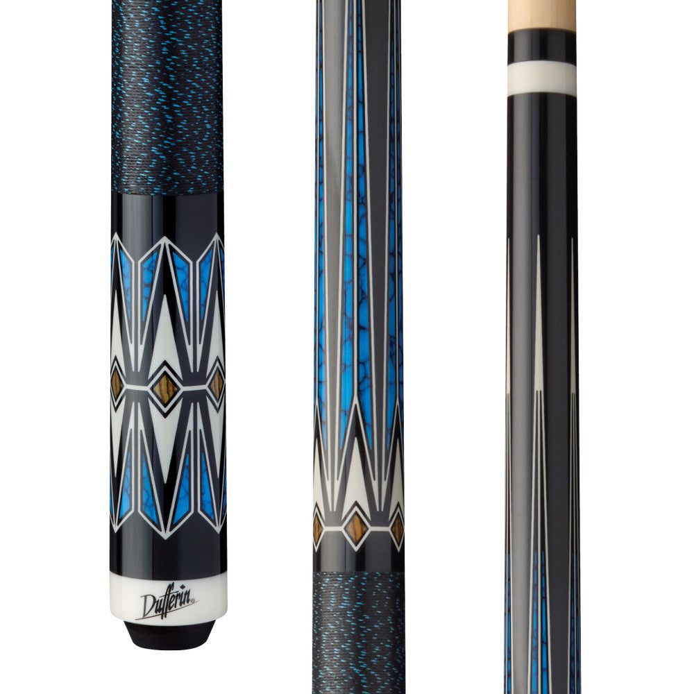 Dufferin Azure Wave Cue with Linen Wrap (D-508)