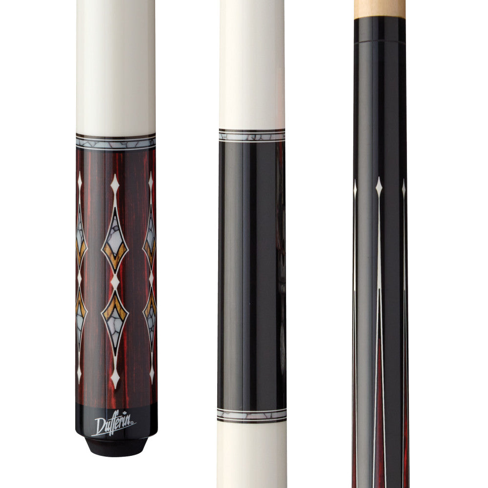 Dufferin Black & White Renga Wrapless Cue (D-402)