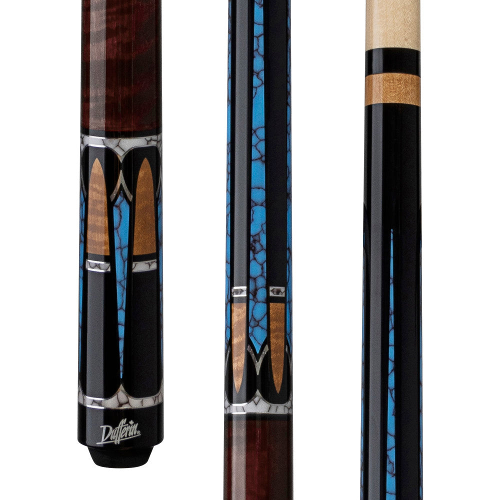 Dufferin Coffee Stain Curly & Blue Recon Wrapless Cue (D-546)