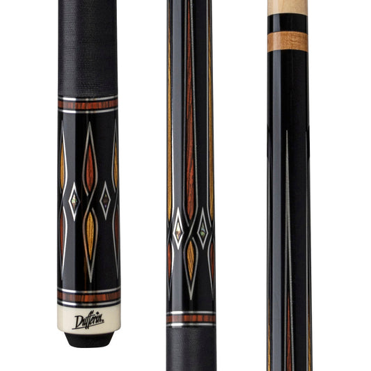 Dufferin Exotic Obsidian Cue with Linen Wrap (D-OE106)