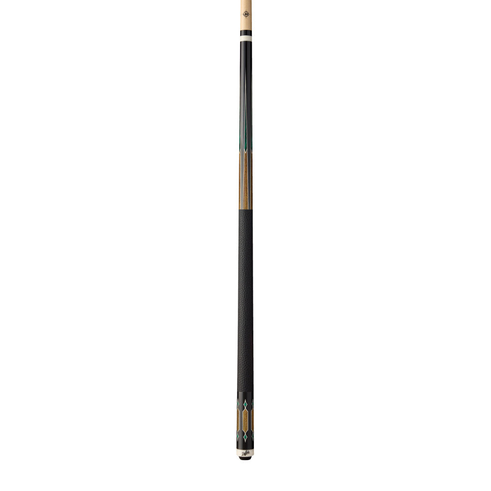 Dufferin Malachite Crown Cue with Embossed Leather Wrap (D-502)