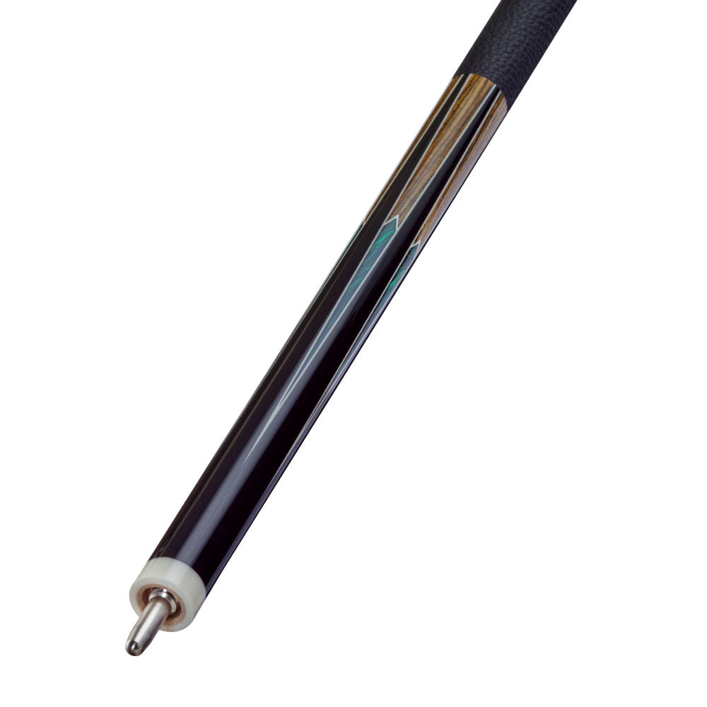 Dufferin Malachite Crown Cue with Embossed Leather Wrap (D-502)