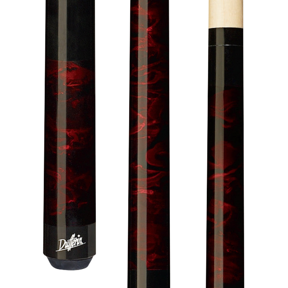 Dufferin Red Marble Wrapless Cue (D-202)