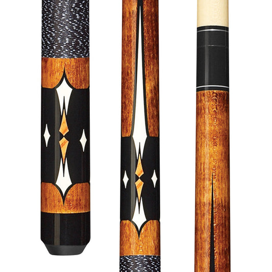 Energy By Players Black & Maple Cue with Black/White Linen Wrap (HC04)