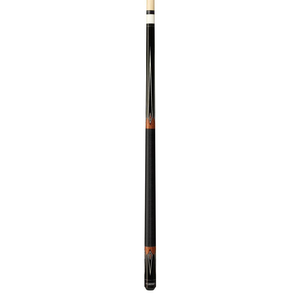 Energy By Players Black & Cocobolo Points Decal Wrapless Shorty Cue (HC07)