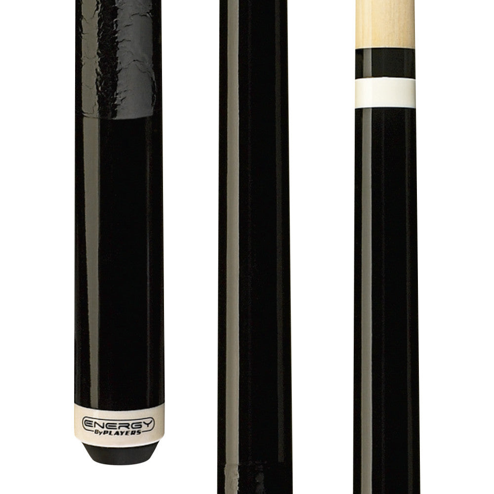 Energy By Players Gloss Black & Wrapless Shorty Cue (HC08)