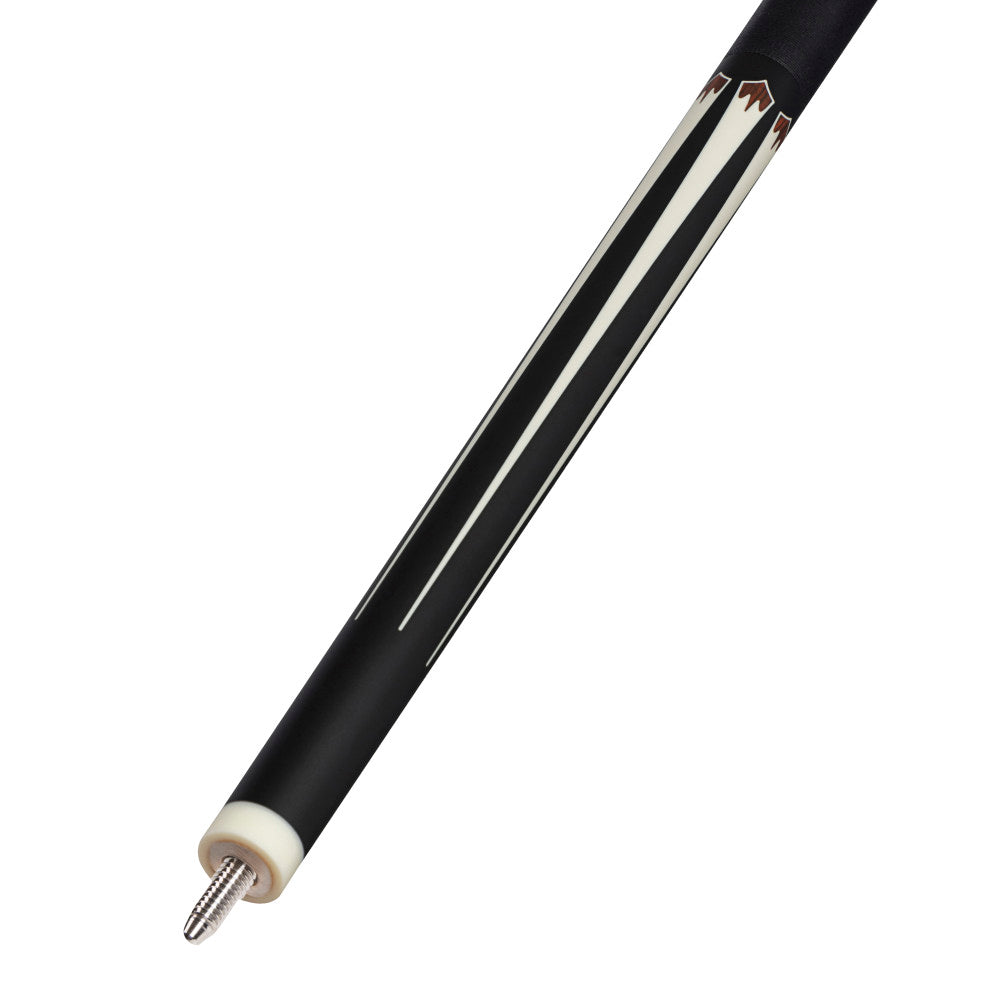 Energy By Players Matte Black/White with Cocobolo Cue with Black Linen Wrap (HC21)