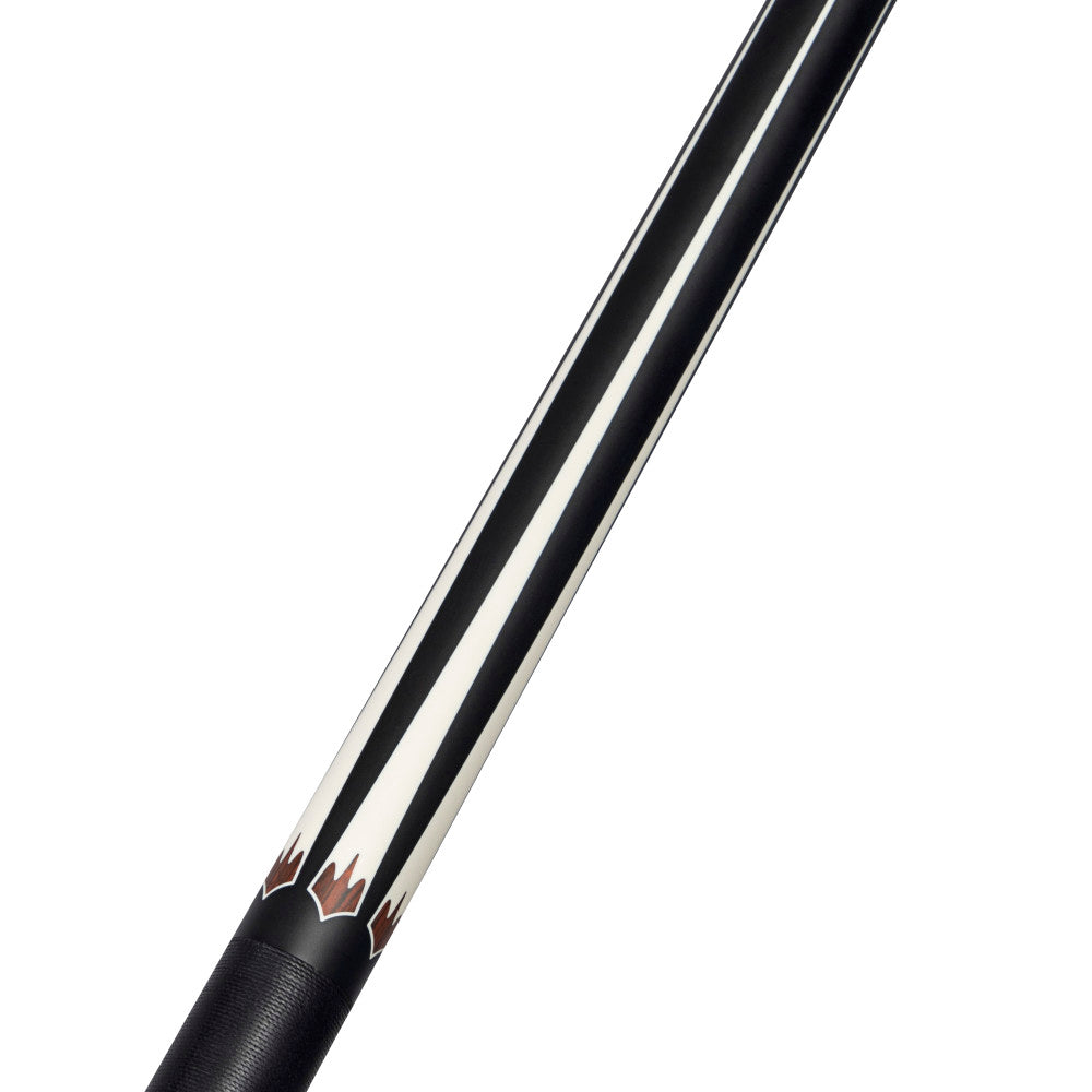 Energy By Players Matte Black/White with Cocobolo Cue with Black Linen Wrap (HC21)