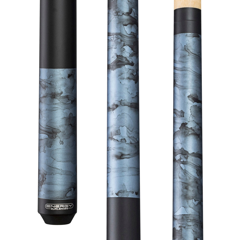 Energy by Players Matte Teal Smoke Wrapless Cue (ENS1)