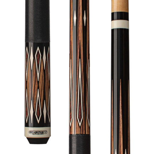 Energy By Players Natural Maple Sneaky Pete Cue with Black Linen Wrap (HC17)