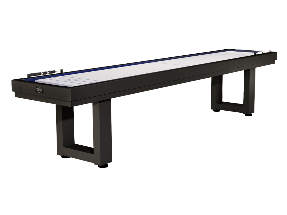 American Heritage Lanai outdoor shuffleboard table in obsidian black