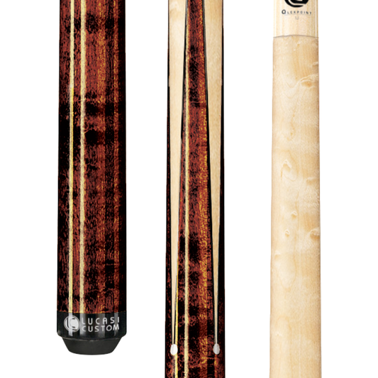 Lucasi LZ2000SP Antique Super Birdseye Maple Sneaky Pete cue - full view