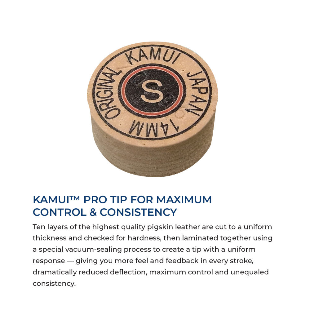 Close-up product image of a Kamui Pro tip with branding and size information.