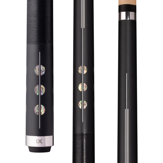 Lucasi LUX75 Limited Edition Midnight Black cue - full view
