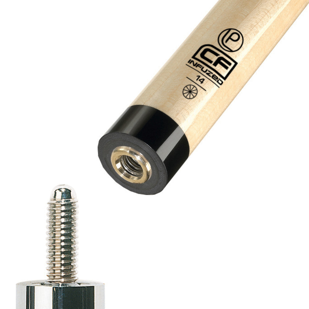 InFUZED shaft showing threaded joint and separated pin