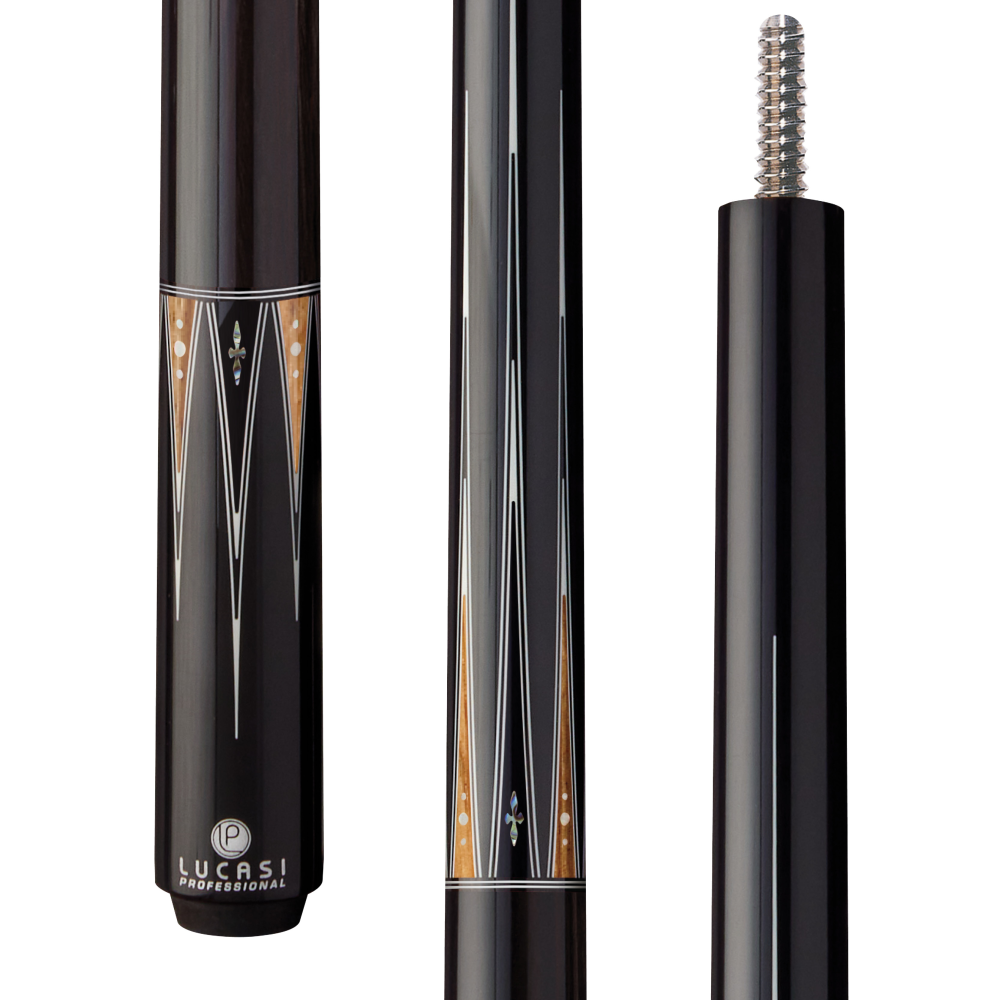 Lucasi Pro OD Series Ebony Cue Butt 3/8x10 - full view