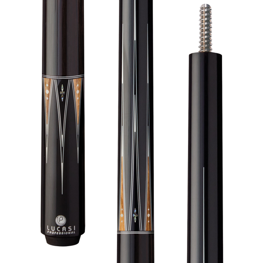 Lucasi Pro OD Series Ebony Cue Butt 3/8x10 - full view