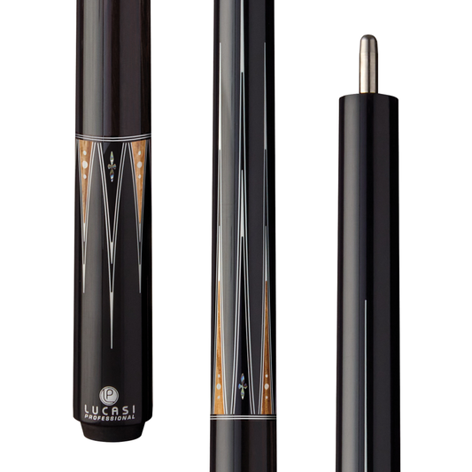Lucasi Pro OD Series Ebony Cue Butt Uni-Loc - full view