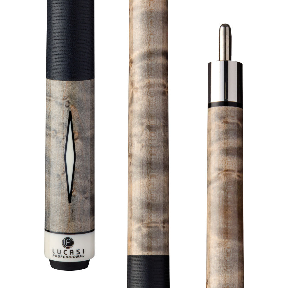 Lucasi Pro Series - Grey Wash Birdseye Maple Cue Butt
