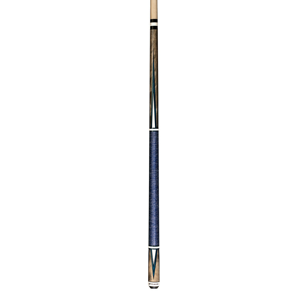 Players 4 Point White Cue with Blue Double Pressed Irish Linen Wrap (C-810)