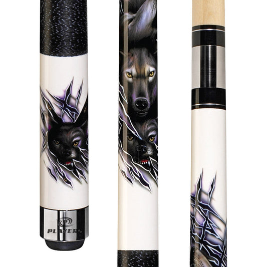 Players Artic Wolf Cue with Black Linen Wrap (D-CWWP)