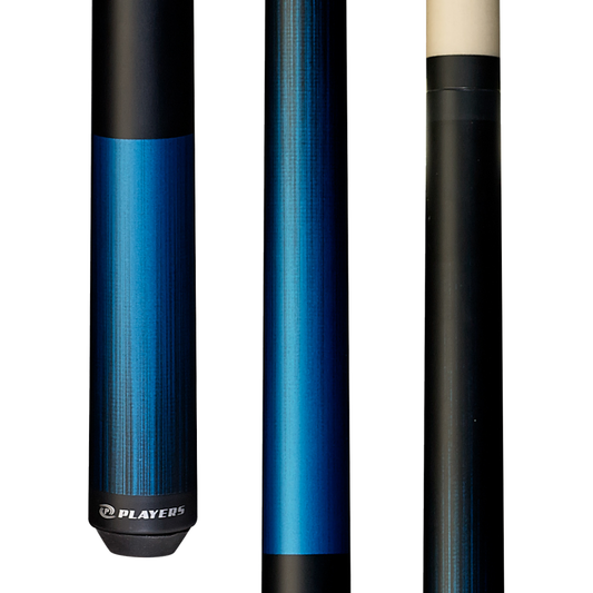 Players Badass Blue Matte Wrapless Cue (C702)