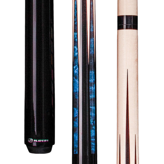 Players Black/Cobalt Blue Sneaky Pete Wrapless Cue (S-PSP20)