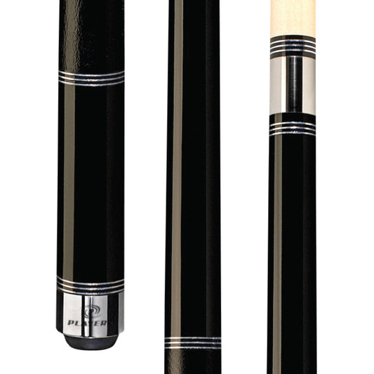 Players Black Cue with Faux Leather Wrap (C-970)
