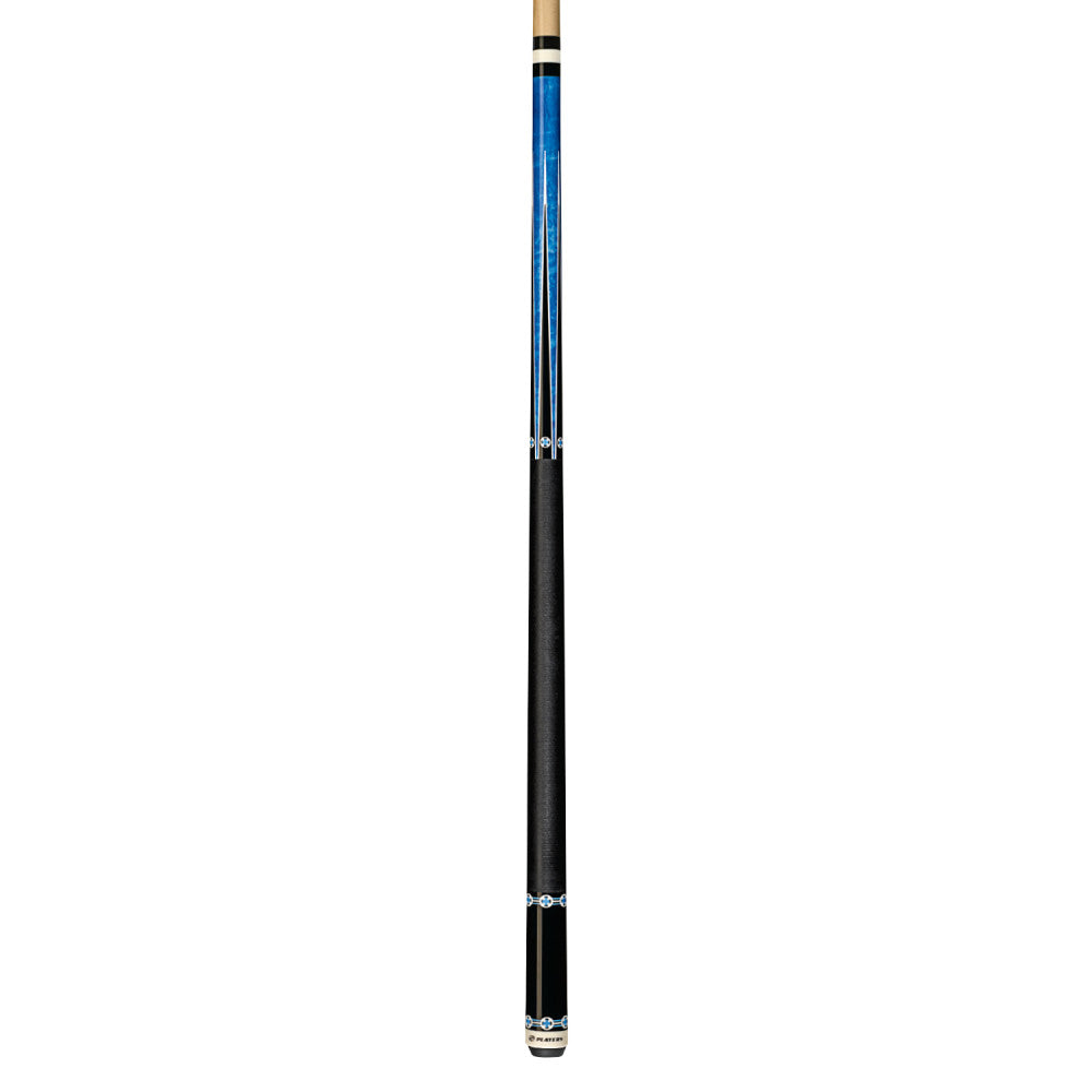 Players Blue Maple Cue with Black Linen Wrap (C-985)