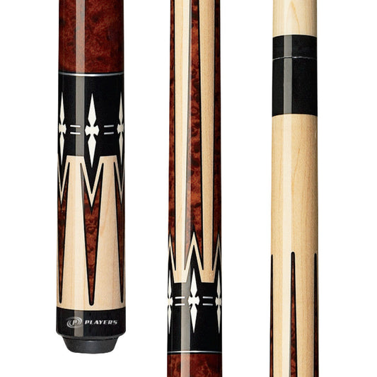 Players Cherry & Natural Wrapless Cue (G-2290)