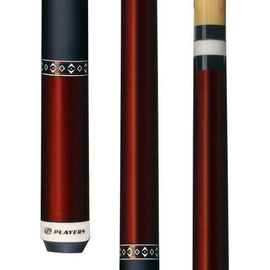 Players Copper Gloss Wrapless Cue (C601)