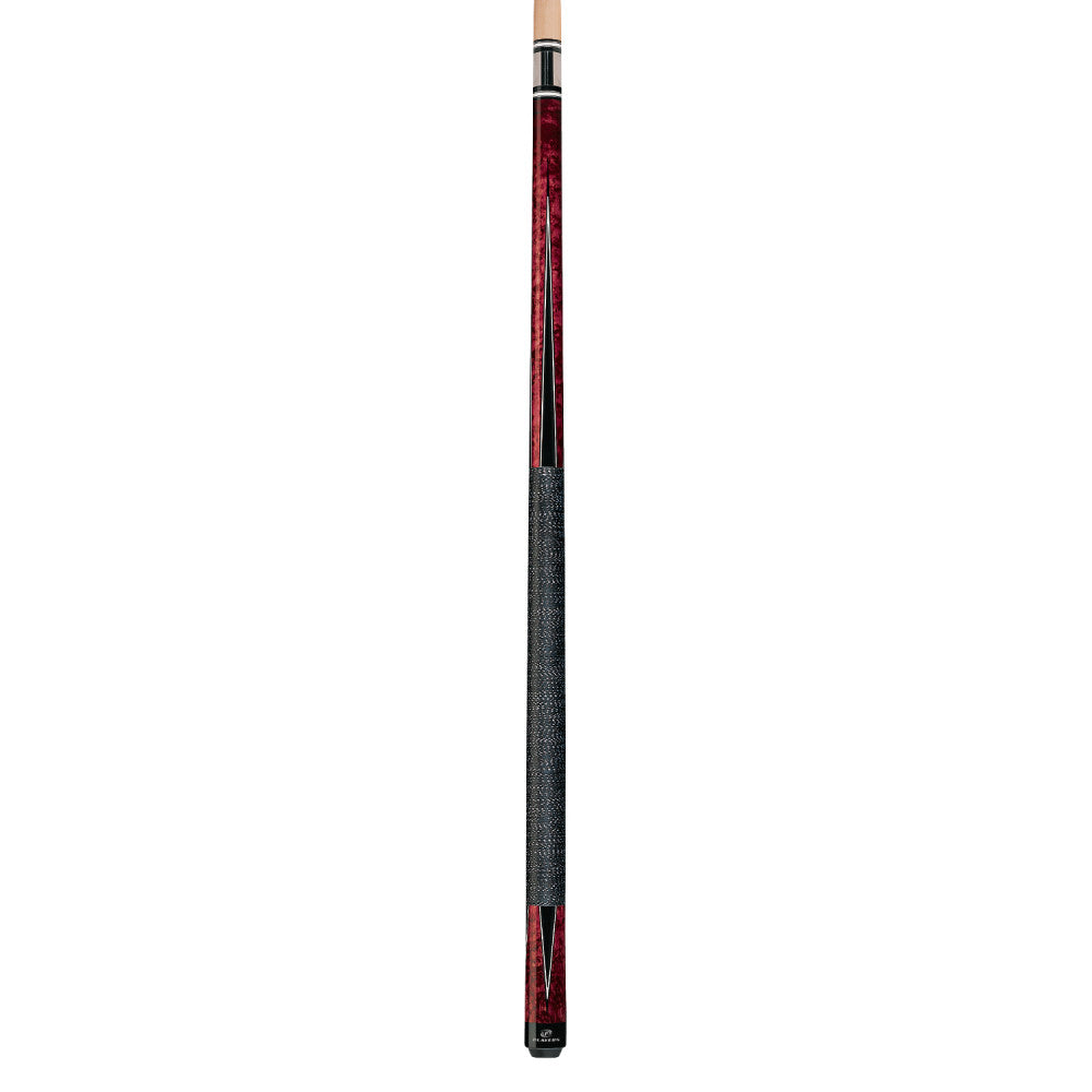 Players Crimson & Black Cue with Black/White Linen Wrap (G-1001)