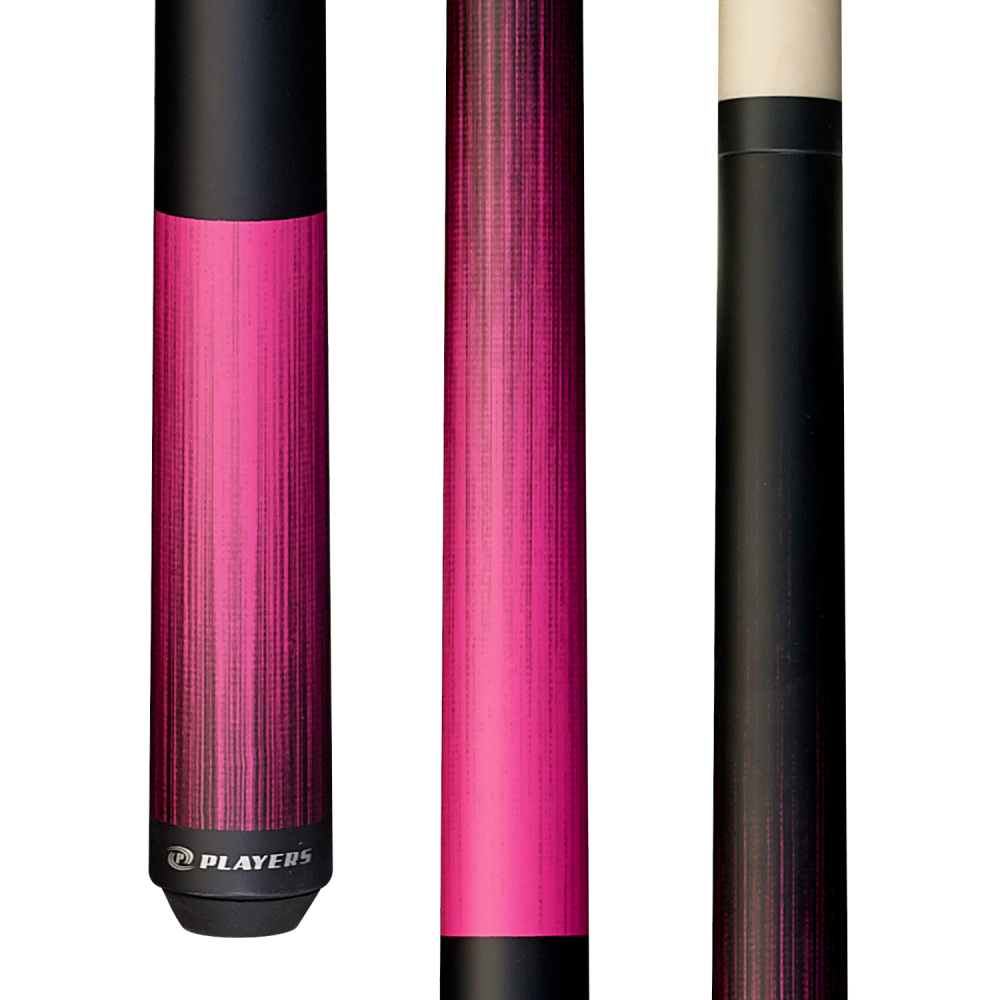 Players Passion Pink Matte Wrapless Cue (C703)