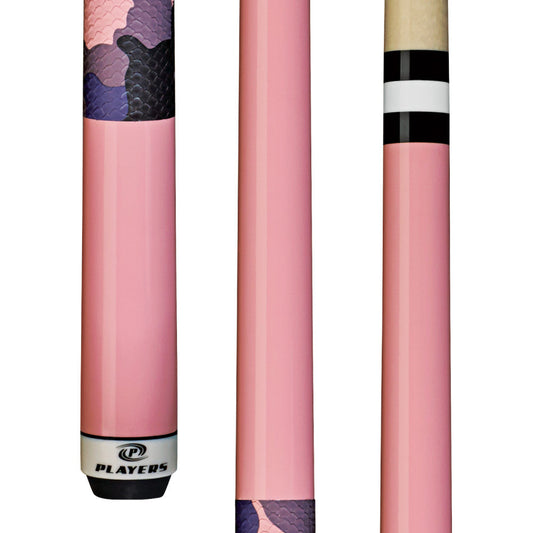 Players Pink Camo Shorty Cue (Y-G07-52)
