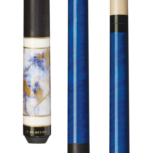 Players Royal Blue Cue with Black Linen Wrap (C947)