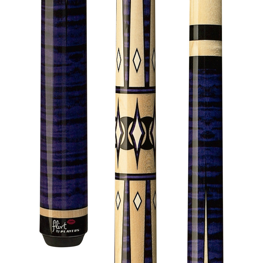 Players Violet Birdseye Wrapless Cue (F-2610)