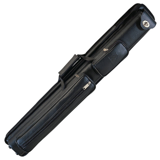 PRO SERIES CASES PRO-96A black leatherette 2x4 hard pool cue case.