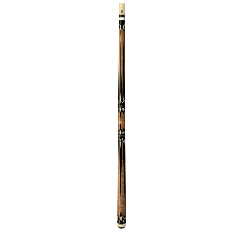 Pure X Antique Stain & Black/White Points Wrapless Cue (HXT65)