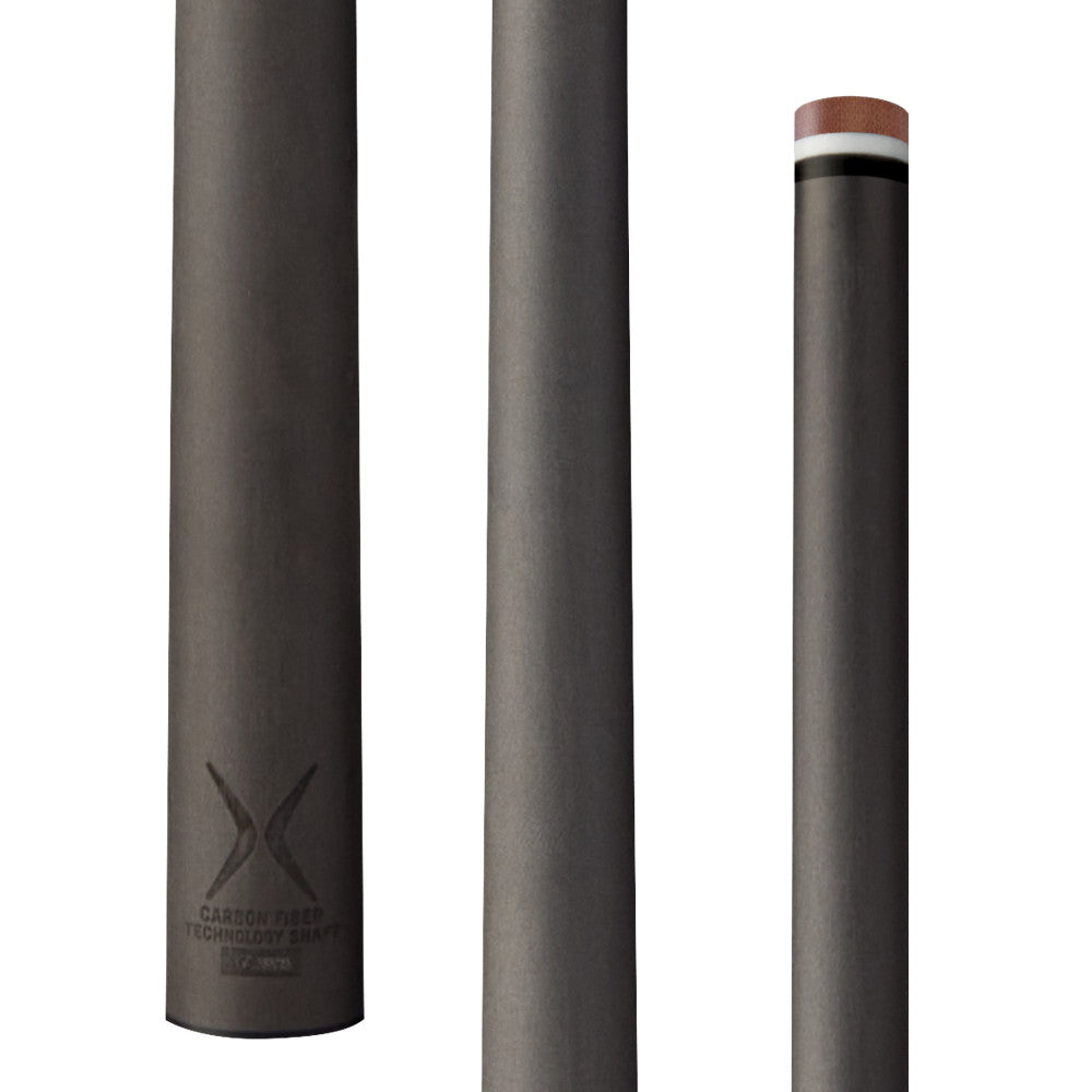 Pure X Carbon Fiber Break Shaft with logo and tip detail. PURX-CFBREAK-SHAFT