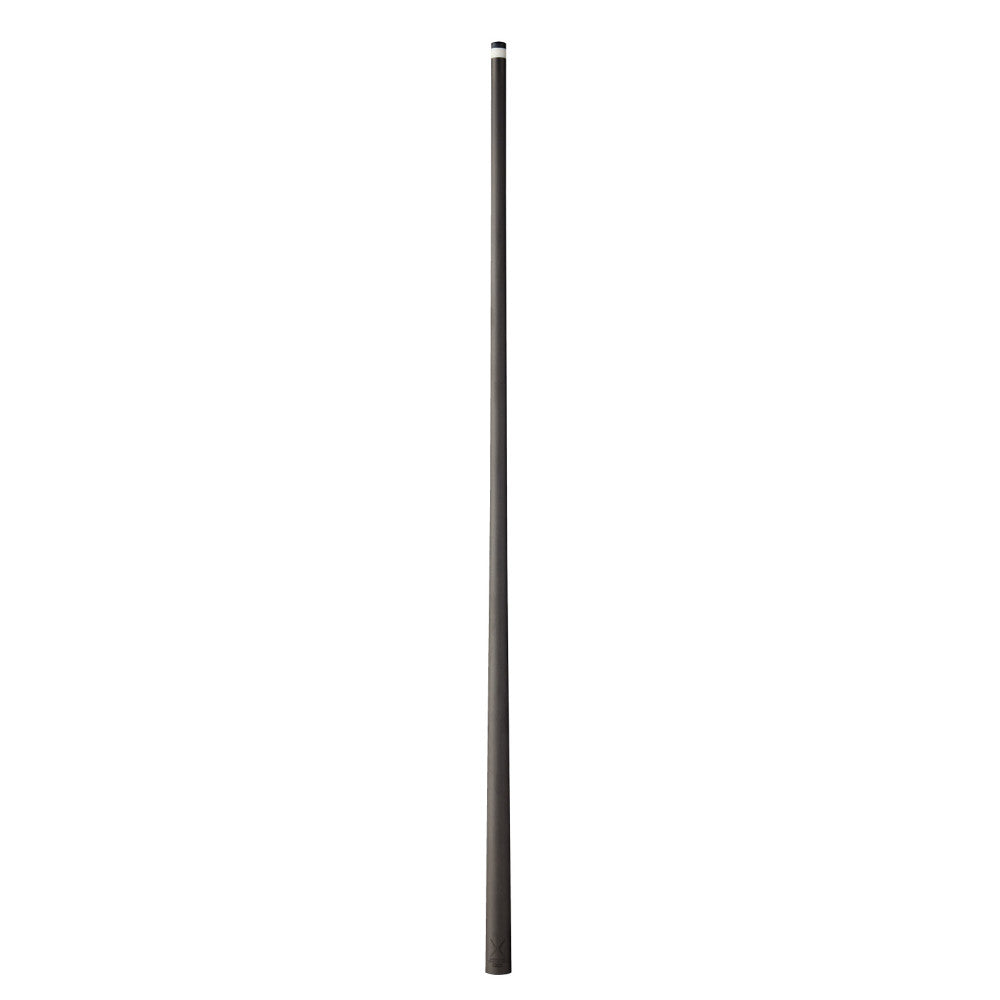 length view of a dark carbon fiber cue shaft Full