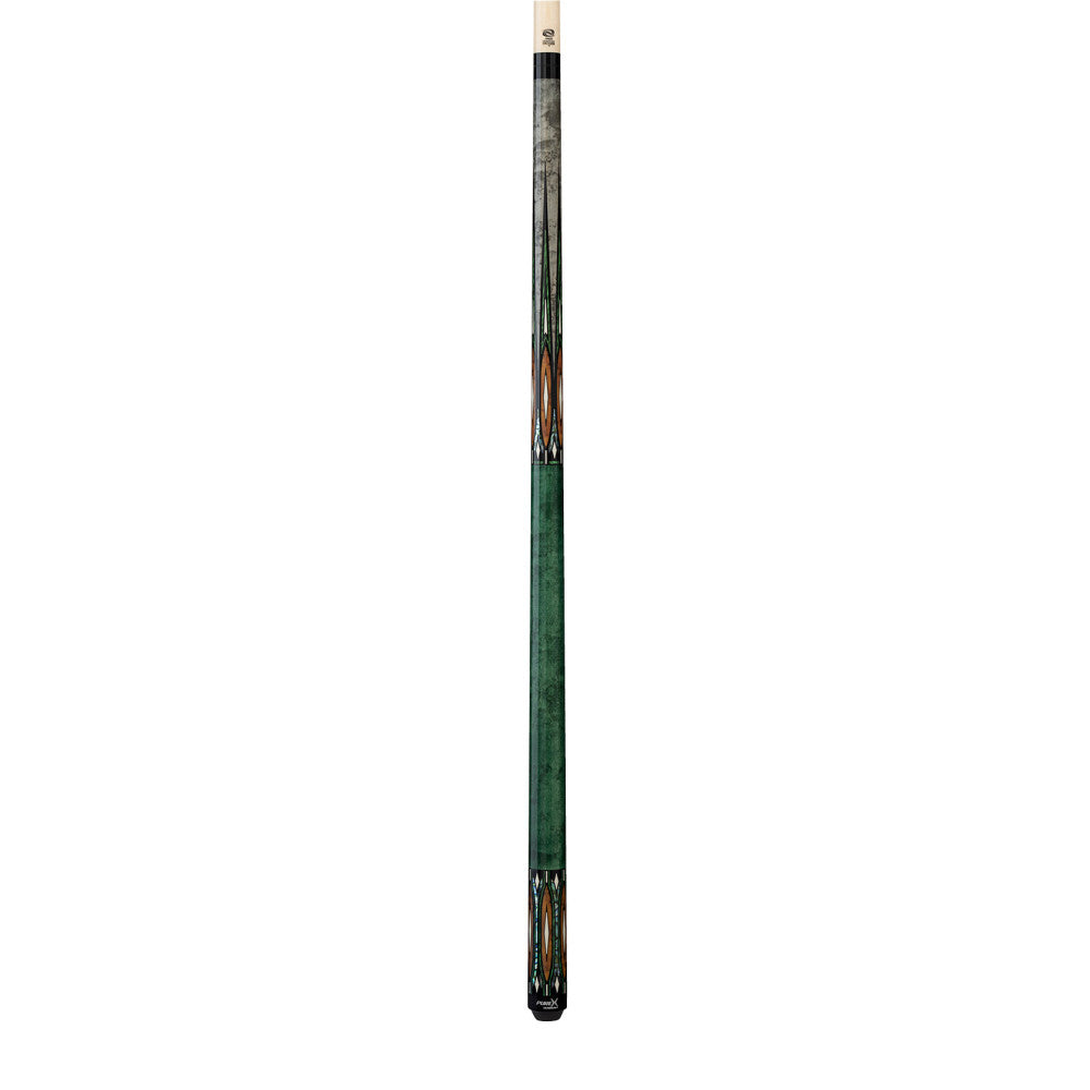 Full view of the HXT107 cue with detailed design elements.