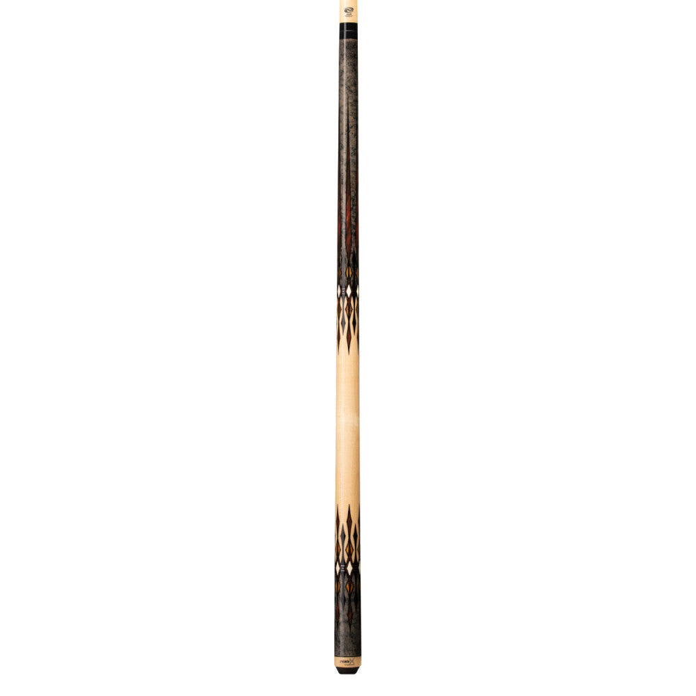 Pure X Grey Stained & Birdseye Maple with Cocobolo Wrapless Cue (HXTE11)