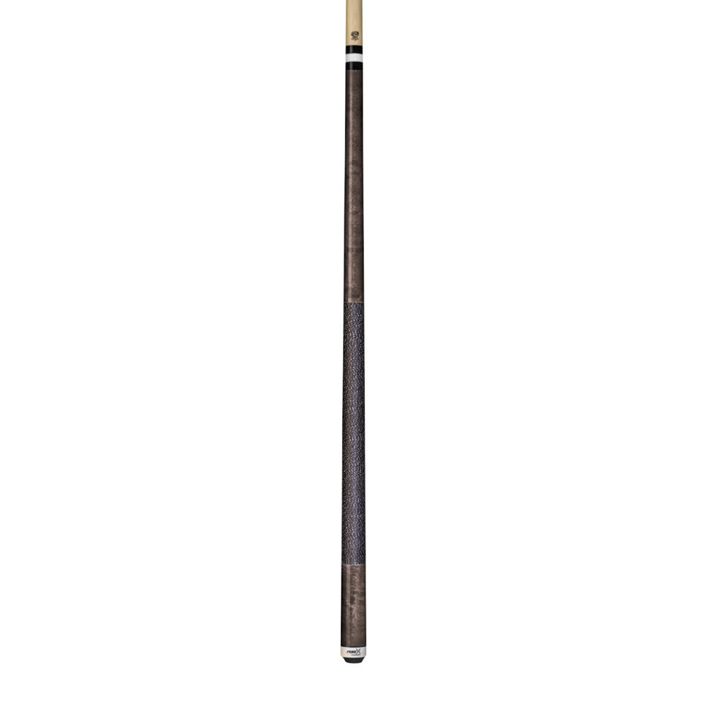 Full view of the Grey Stained Birdseye pool cue