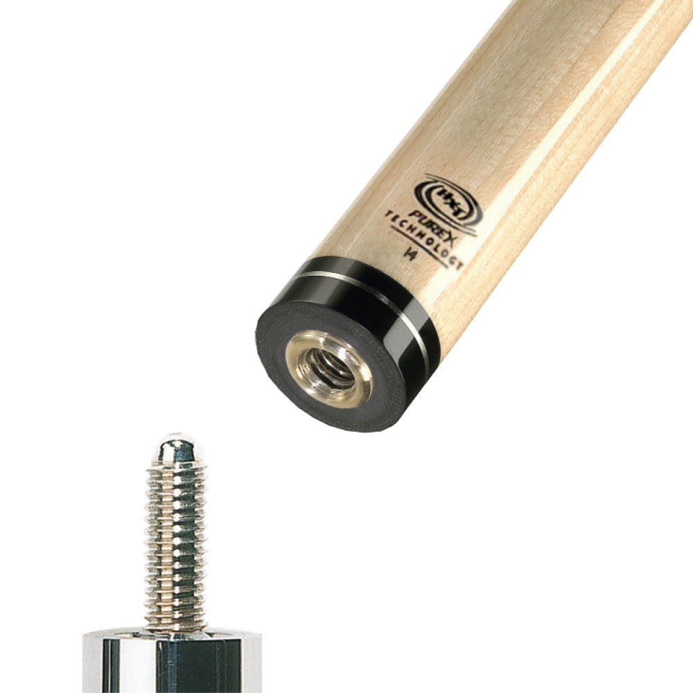 Angled view of the joint end of a HXT shaft and its pin.