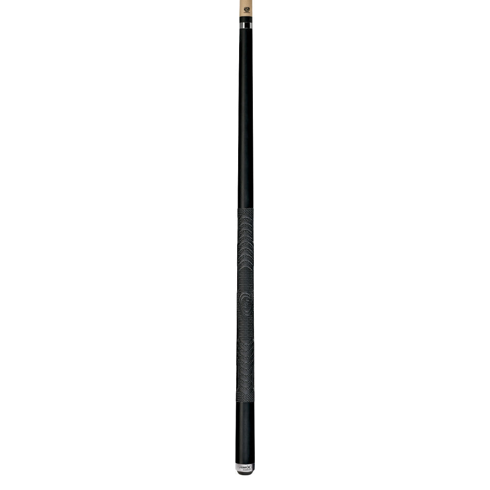 Full view of the Pure X HXTC13 billiard cue stick showcasing the tactical black design.