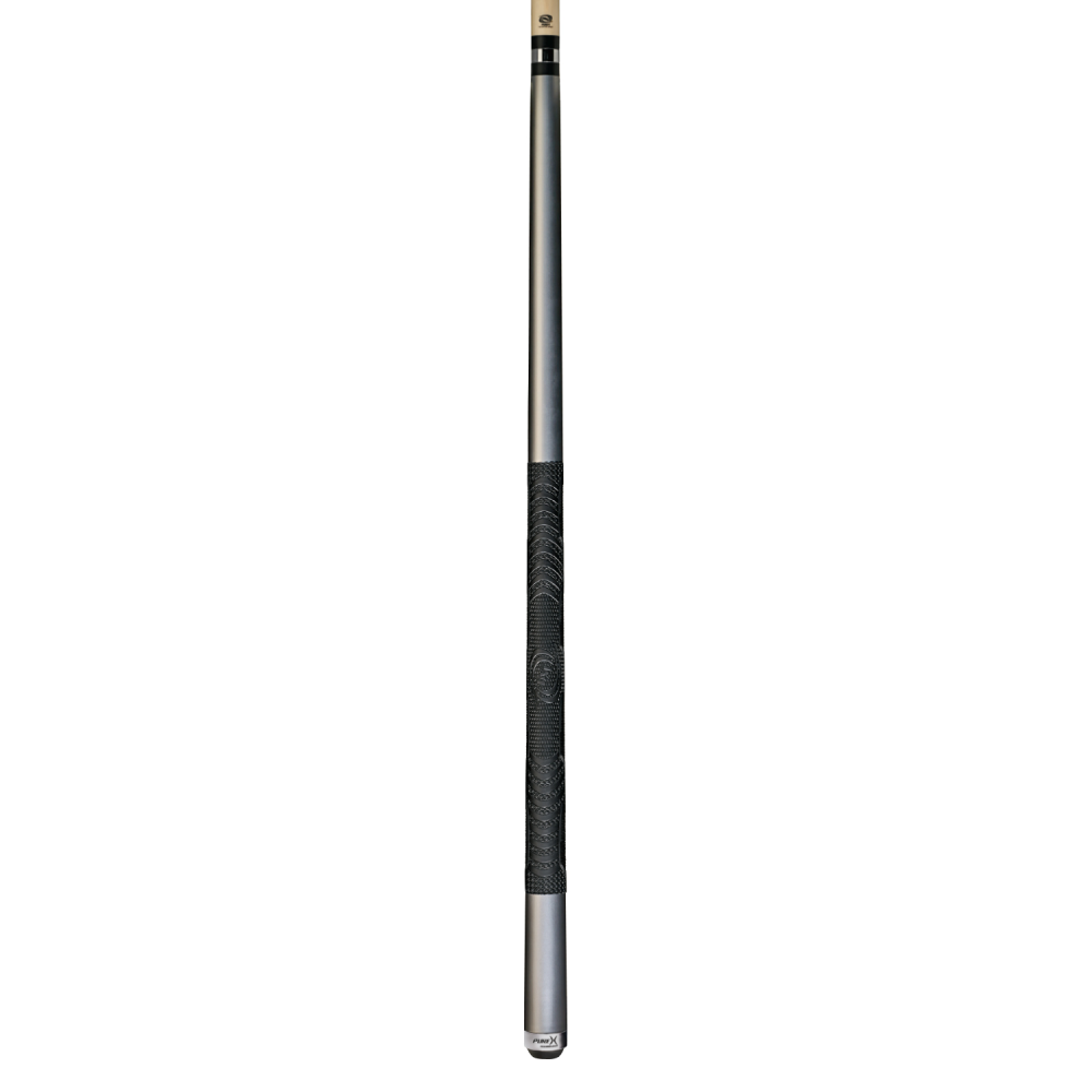 Pure X Matte Silver Cue with MZ Grip 2 Shaft Bundle - detail