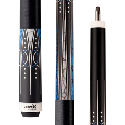 Pure X Pro Blue Recon Cue Butt (PX03-B18T)