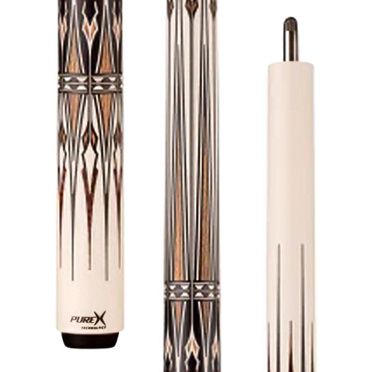 Pure X PX04-B18T Pro Ivory Drift Wrapless Pool Cue Butt | Maple