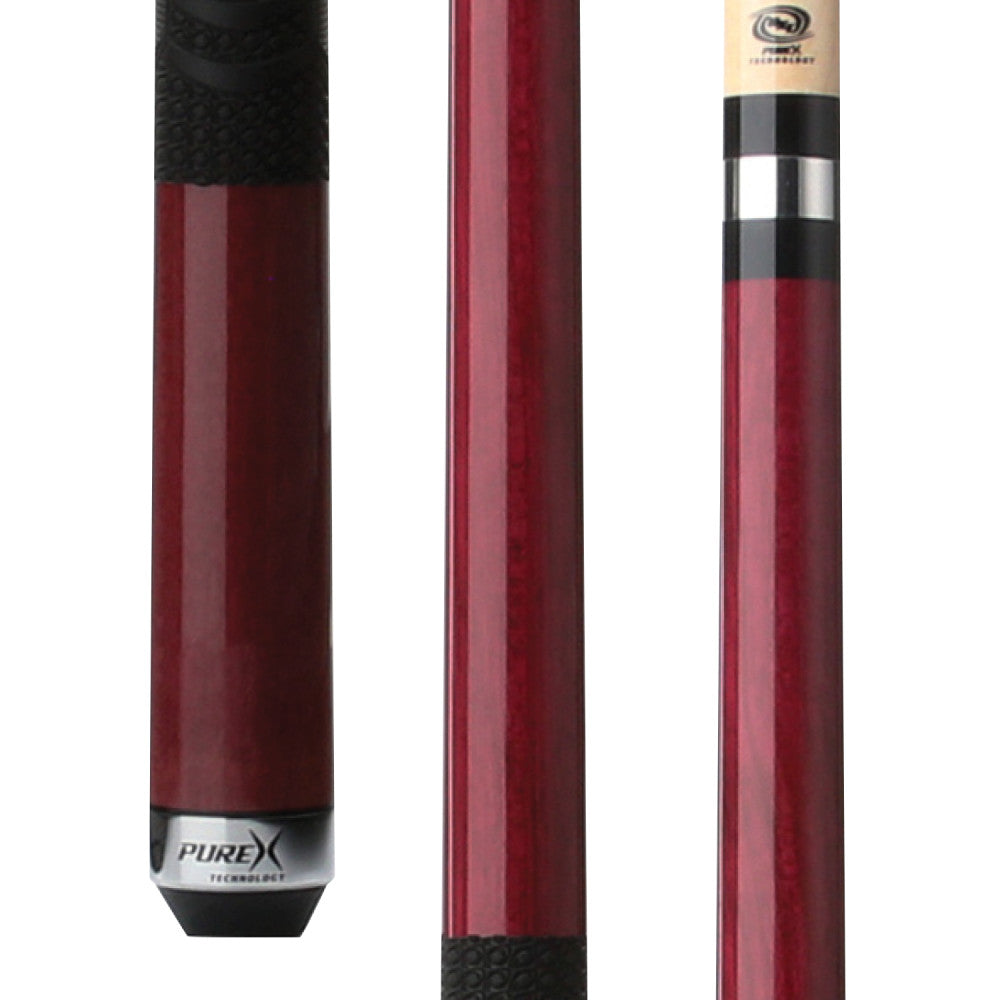 Pure X HXTC23 cue butt, shaft, and joint detail.
