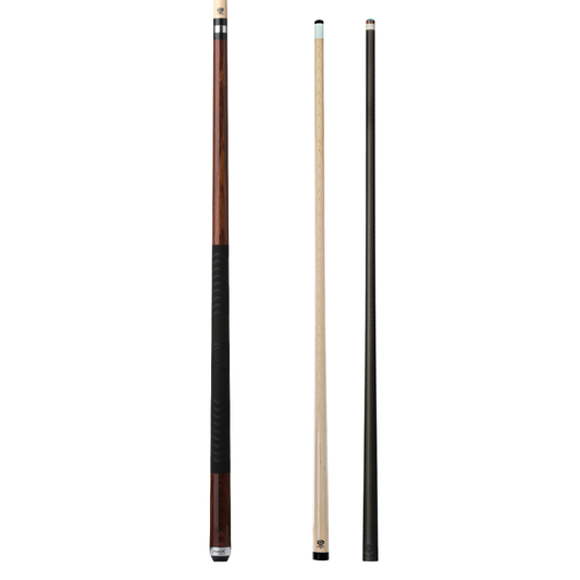 Pure X Rosewood Matte Finish Cue with MZ Grip 2 Shaft Bundle - 11.75mm